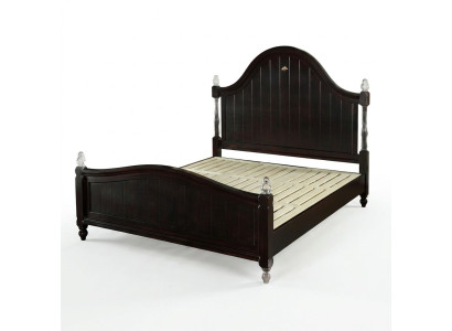 Ontwerper bed landhuis houten hotel metalen bedden tweepersoons slaapkamer houten meubels