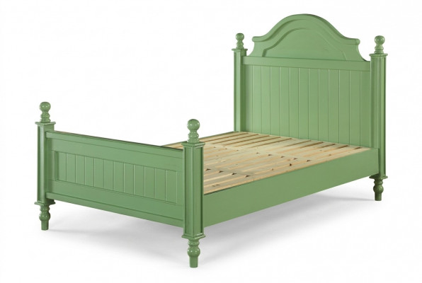Groen bed Klassieke bedden Landhuis tweepersoonsbed Hotel luxe slaapkamer Nieuw