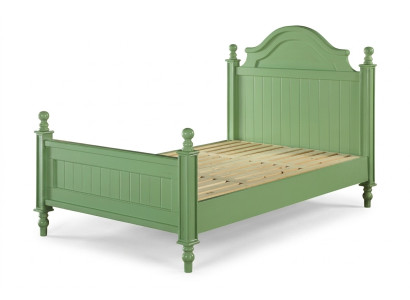 Groen bed Klassieke bedden Landhuis tweepersoonsbed Hotel luxe slaapkamer Nieuw