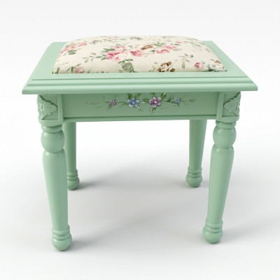 Hocker Poufa Voetenbank Hocker Beklede Kruk Zitkruk Bijzet Textiel Massief Hout