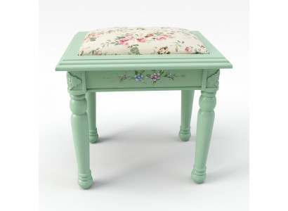 Hocker Poufa Voetenbank Hocker Beklede Kruk Zitkruk Bijzet Textiel Massief Hout