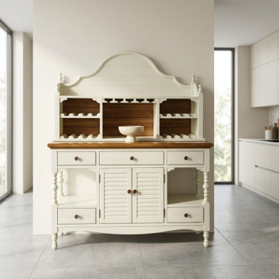 Klassieke houten dressoir landhuisstijl meubelkast commode dressoirs.