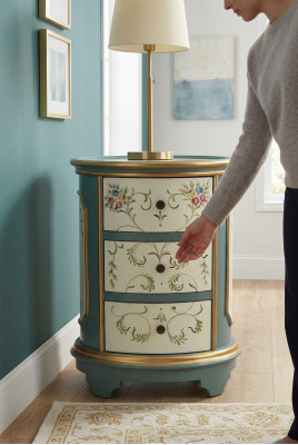 Nachtkastje Nachtkastje Ladenkast Console Bijzettafel Luxe bijzettafel Tafel Nieuw