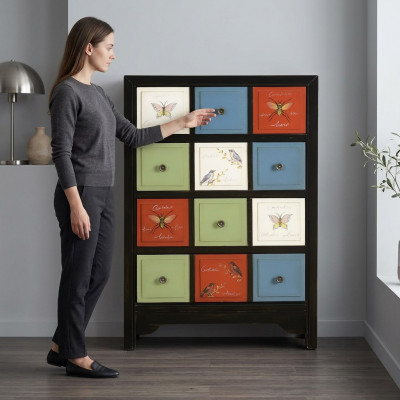 Ontwerp dressoir kast Luxe houten dressoirkast plank console meubels dressoir