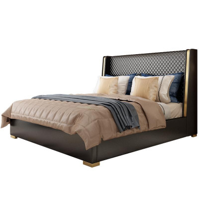 Ontwerper gestoffeerd bed bedden stof hout luxe tweepersoonsbed 180x200cm tweepersoonsbed
