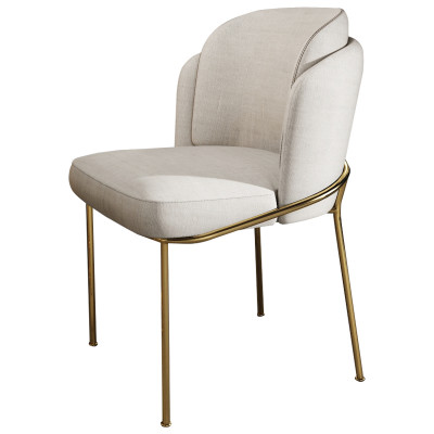Eetkamer 1x Stoel Stoelen Bekleding Textiel Modern Designer Leun Zit Fauteuil