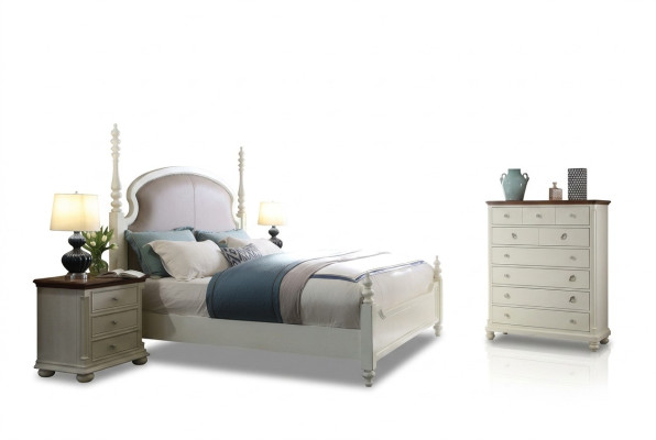 Bed nachtkastje kruk 4-delige slaapkamer set Ontwerp Modern Luxe Bedden Nieuw.