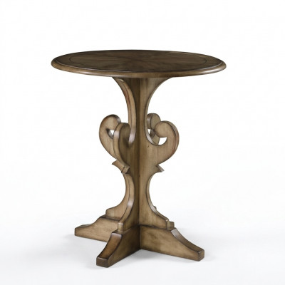Bank Tafel Hout Bank Rond Bijzet Ontwerp Tafels Landhuis Woonkamer
