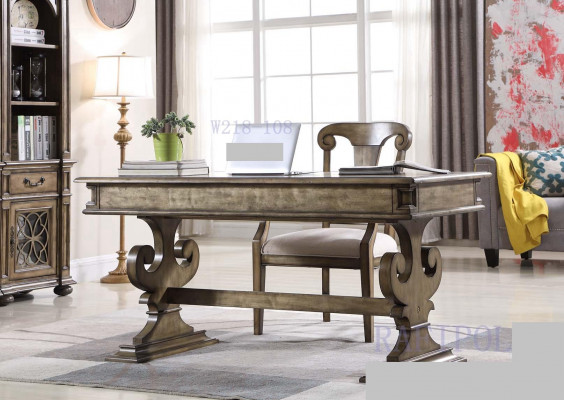 Tafel Bureau Tafel Werktafel Chef Kantoor Meubels CEO Bruin Nieuw