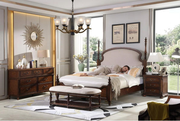 Luxe slaapkamerbed gestoffeerd ontwerp 180x200 cm, dubbele hotelbedden textiel nieuw.