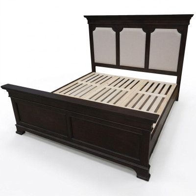 Ontwerp tweepersoonsledikant leren bedden bed hout gestoffeerd slaapkamer huwelijk 180x200