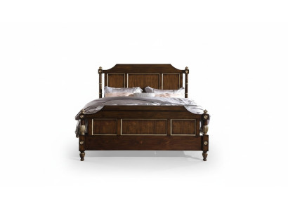 Designer bed Klassiek houten hotelbed Dubbele slaapkamer Luxe 180x200 Nieuw