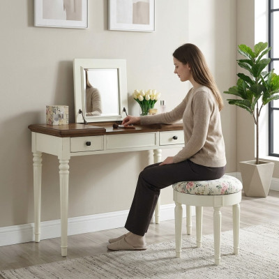 Vanity Mirror Luxury Console Dresser Bedroom Console Table Wood New