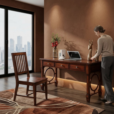 Kantoormeubilair complete set thuiskantoor werkkamer bureau kast