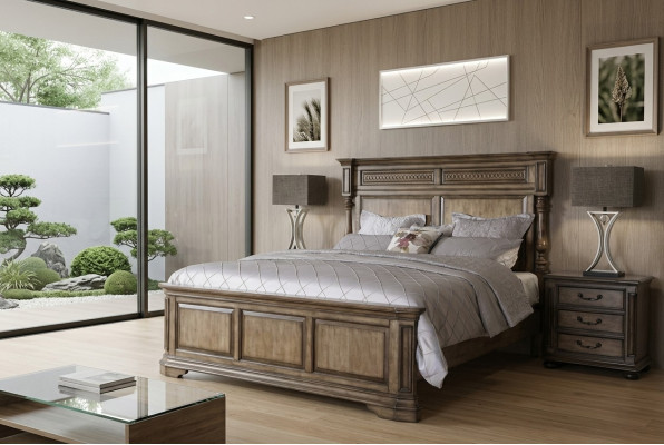 Landhuis designer meubels bed dubbele slaapkamer 180x200cm bedden Gründerzeit.