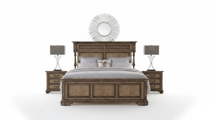 Landhuis designer meubels bed dubbele slaapkamer 180x200cm bedden Gründerzeit.