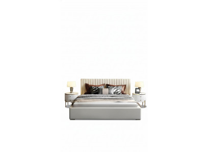 Ontwerper bed slaapkamer tweepersoonsbed bedden lederen hotel luxe bekleding 180/200cm