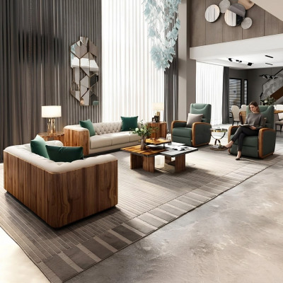 Luxe meubels bankstel bank Bankbekleding designmeubels 4-delig leer