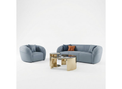Bankstel 3+1 zits set Design Bank Bekleding Banken Bank Modern Luxe Nieuw