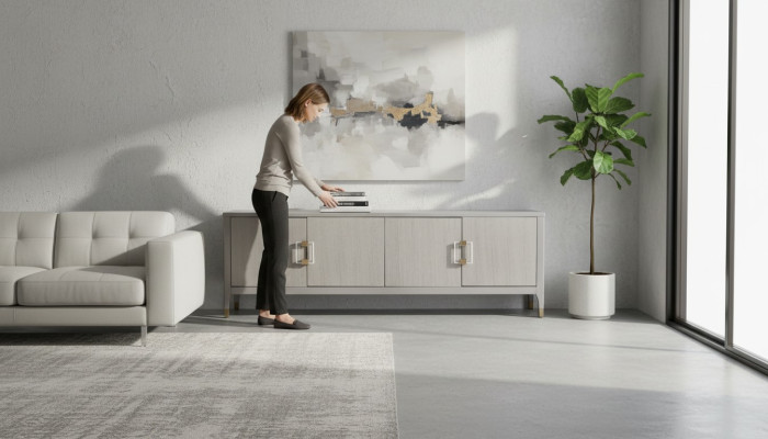 Regale Woonwand RTV Dressoir Vitrinekast Woonkamerplank Laag
