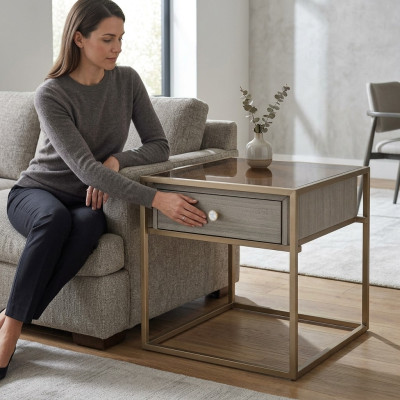Ontwerp luxe meubels nachtkastje bijzettafel Italiaanse stijl meubels consoles