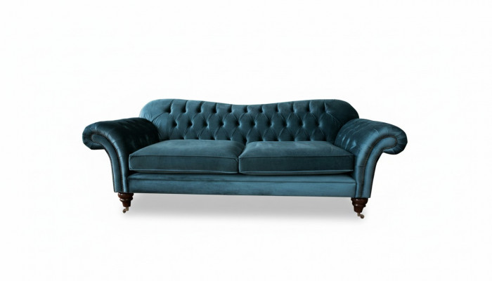 Bank Luxe Textiel Chesterfield Bank Sofa's Bekleding Groot 3-Zits Set