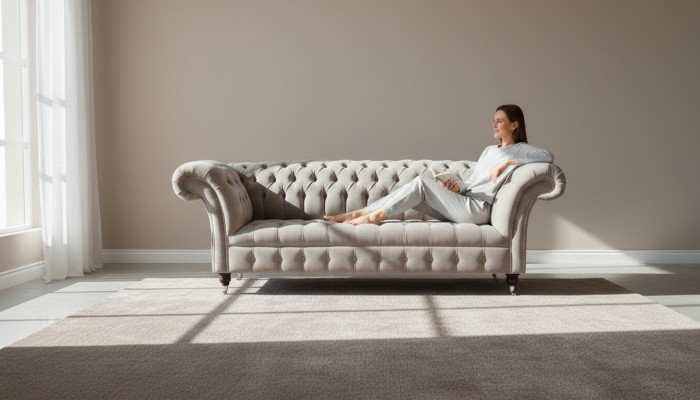 Bankstel 3 Zits Woonlandschap Bankstellen Bekleding Stof Chesterfield