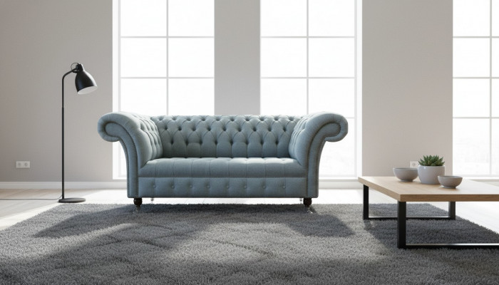 Chesterfield bank bank bekleding ontwerper 2 zits bankstel bankstellen tweezits nieuw