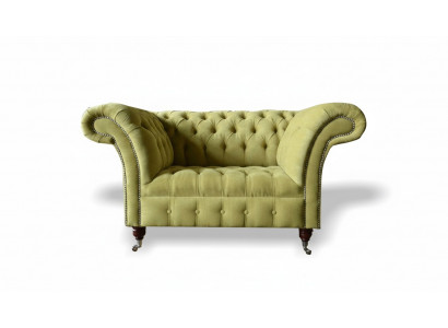 Chesterfield Sofa Bank Bekleding Set 1,5-zits Sofas Klassieke Eenzitter