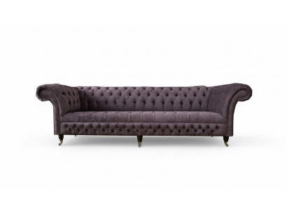 xxl Grote bank Chesterfield 265cm gestoffeerde banken 4 zits leer xxl Grote Chesterfield bank van 265 cm gestoffeerde banken 4 zits leer