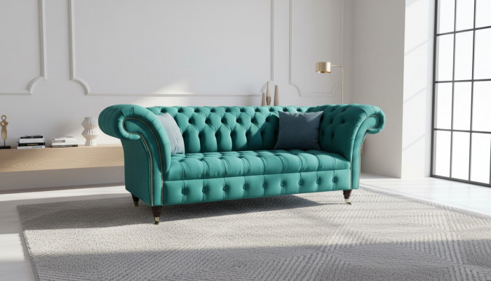 Bank 2-zits Chesterfield gestoffeerd ontwerp Luxe Bank Banken Lounge Club Banken