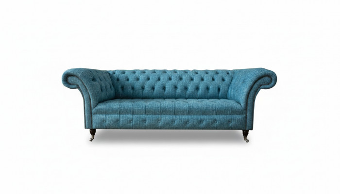 Chesterfield Bank Bank Bekleding 3 Zits Decor Banken Zit Set Sofas