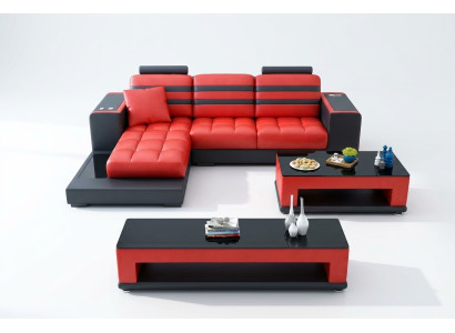 Hoekbank stoffering set woonlandschap L-vorm designer sofa bank hoekbank luxe