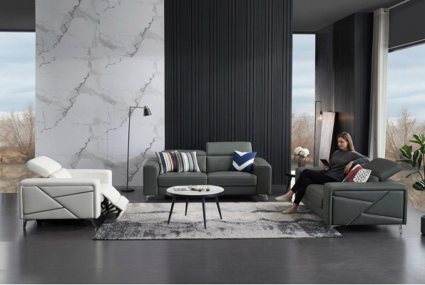 Sofa set 3+2+1 zits Designbank Beklede bank Moderne Luxe Nieuw