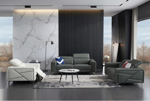 Sofa set 3+2+1 zits Designbank Beklede bank Moderne Luxe Nieuw