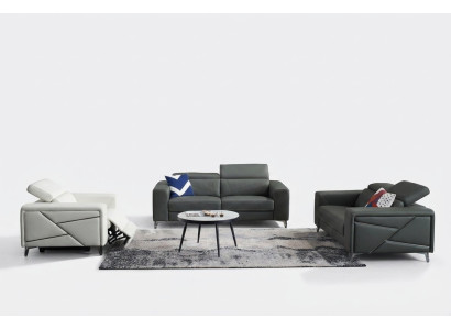 Sofa set 3+2+1 zits Designbank Beklede bank Moderne Luxe Nieuw