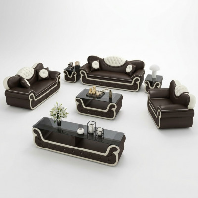 Compleet set bankstel 7-delig. Zit sideboard design woonkamergroep zitgroep.