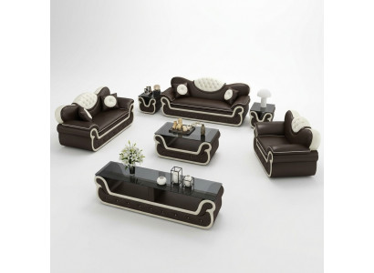 Compleet set bankstel 7-delig. Zit sideboard design woonkamergroep zitgroep.
