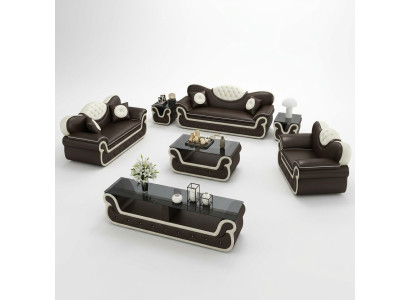 Compleet set bankstel 7-delig. Zit sideboard design woonkamergroep zitgroep.