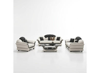 Complete set bankstel 321 zitplaatsen salontafel designer woonlandschap 4-delig. Nieuw