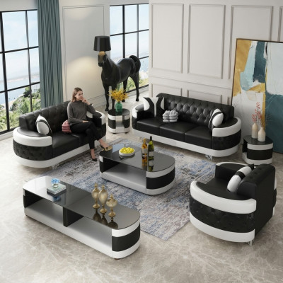 Moderne luxe bankstel 3+2+1 zits set design sofa gestoffeerde banken bank nieuw