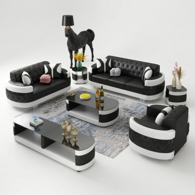 Woonkamerset Dressoir Salontafel Bijzettafel Tafel 7-delig Compleet Set
