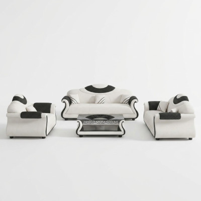 Sofaset 3+2+1 Zitsbanken Bankstel Ontwerp Moderne Banken Stof Nieuw