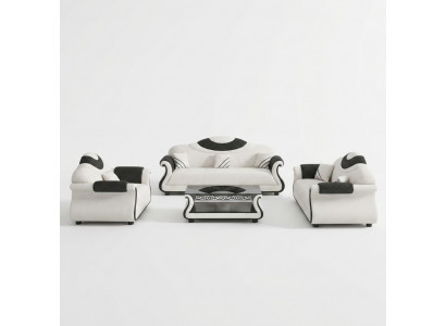 Sofaset 3+2+1 Zitsbanken Bankstel Ontwerp Moderne Banken Stof Nieuw