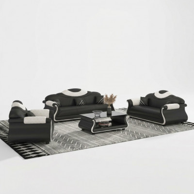 Sofa-set 3+2+1 zits bankstel bankstel banken 3-delig woonlandschap bank bank bekleding