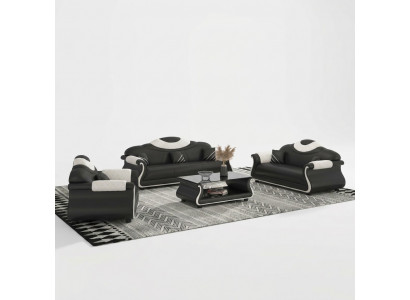 Sofa-set 3+2+1 zits bankstel bankstel banken 3-delig woonlandschap bank bank bekleding