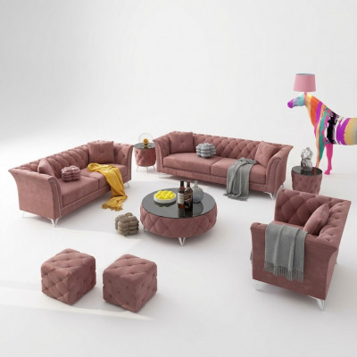 Bankstel 3+2+1 zits stof bankstel bank kussengroep banken bank ontwerper