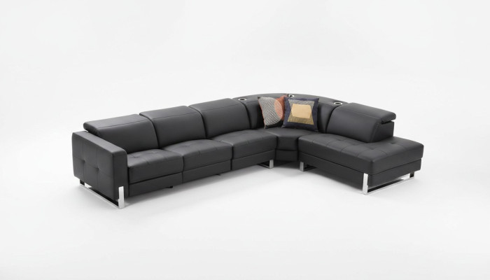 Luxe bank L-vorm leren bank bank stoffering modern bank hoekbank