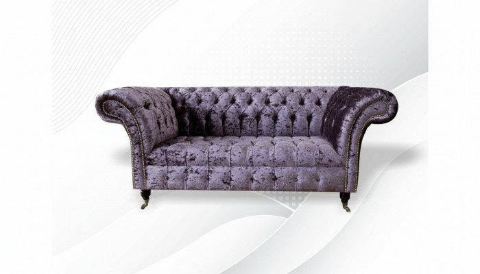 Chesterfield bank bank tweezitter stof bankstellen banken 2-zits bekleding fluweel