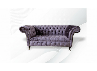 Chesterfield bank bank tweezitter stof bankstellen banken 2-zits bekleding fluweel